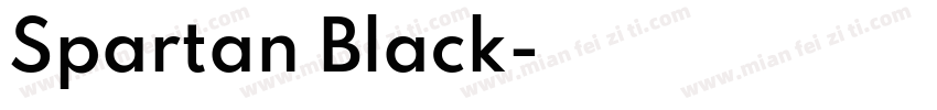 Spartan Black字体转换